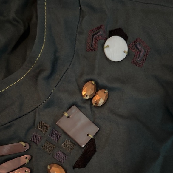 Erin London Embellished Green Jacket - Picture 3 of 5